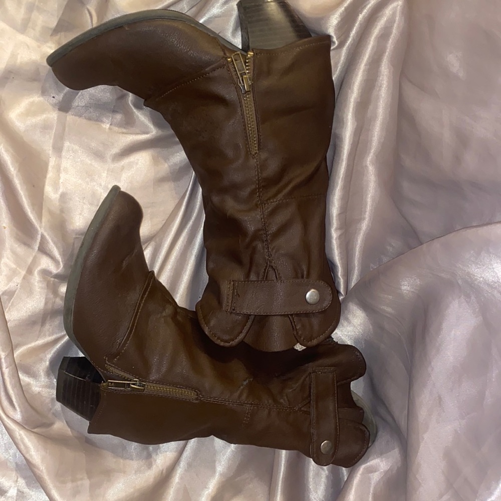 Dark brown boots from Maurices